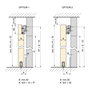 Emuca Kit de quincaillerie pour porte coulissante en bois Wall à fermeture souple, Acier et Aluminium et Plastique
