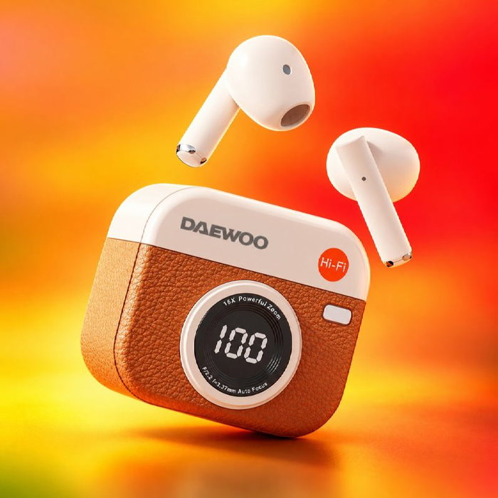 DAEWOO Écouteurs TWS avec boîtier de charge 180mAh