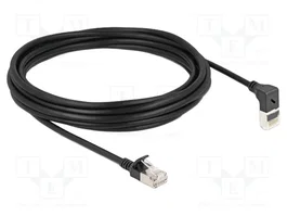 DELOCK Câble Ethernet Patch Cord S/FTP Cat 6a 5m Noir