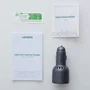 Ugreen Chargeur Voiture 63W, 2 Ports USB-C + USB-A pour Charge Rapide PD, Recharge 2 Appareils Simultanément, Compact et Sécurisé - Gris