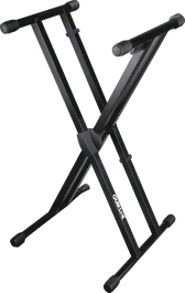 QUIKLOK Support pour clavier T500 - Format X avec système Trigger Lok - Acier noir pliable - Hauteur réglable