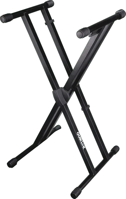 QUIKLOK Support pour clavier T500 - Format X avec système Trigger Lok - Acier noir pliable - Hauteur réglable QUIKLOK Support pour clavier T500 - Format X avec système Trigger Lok - Acier noir pliable - Hauteur réglable