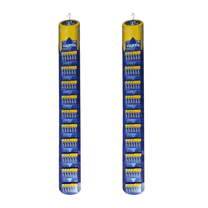 Varta Pile alcaline Longlife Power AA - LR06, 2 barrettes de 10 blisters de 6 piles, total 120 piles Varta Pile alcaline Longlife Power AA - LR06, 2 barrettes de 10 blisters de 6 piles, total 120 piles