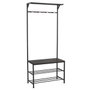 BigBuy Home Porte-manteau Noir Fer