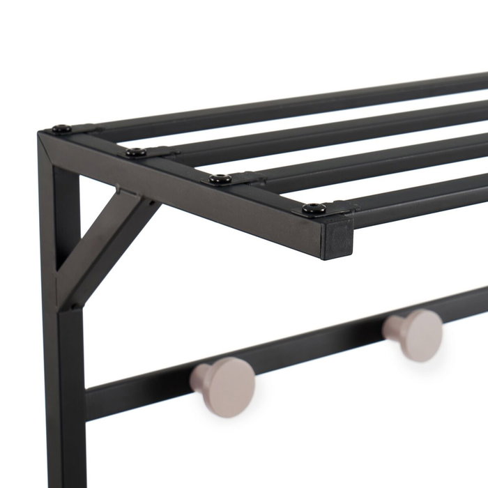 BigBuy Home Porte-manteau Noir Fer