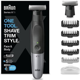 Braun Series X XT5110 Tondeuse et Rasoir Hybride Lame 4D Acier Inoxydable avec SkinGuard