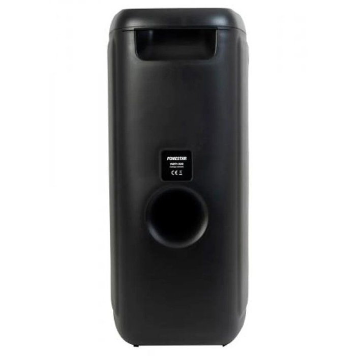 Fonestar PARTY-DUO Enceinte Bluetooth Portable 100 W avec Karaoké, USB, microSD, FM et Effets Lumineux LED