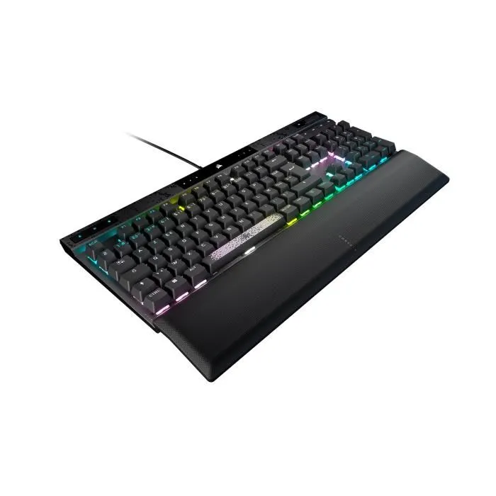 Corsair Clavier K70 MAX RGB, Noir, Mécanique, Switchs Réglables, Rétroéclairage RGB, Cadre Aluminium, Repose-poignet Mousse Mémoire de Forme