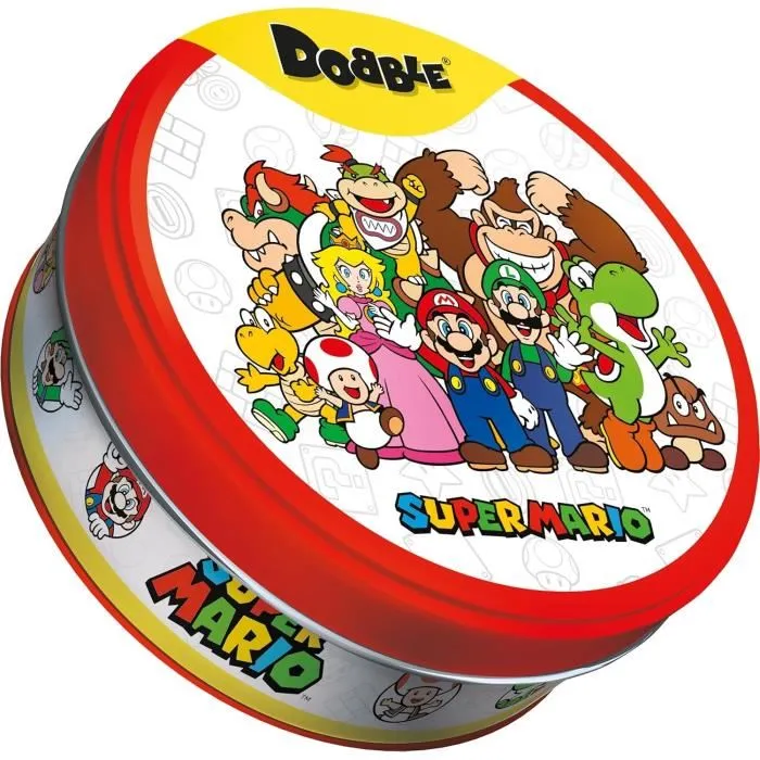 Nintendo Dobble - Jeu d'ambiance Super Mario pour 2 joueurs et plus - A partir de 6 ans - Multicolore
