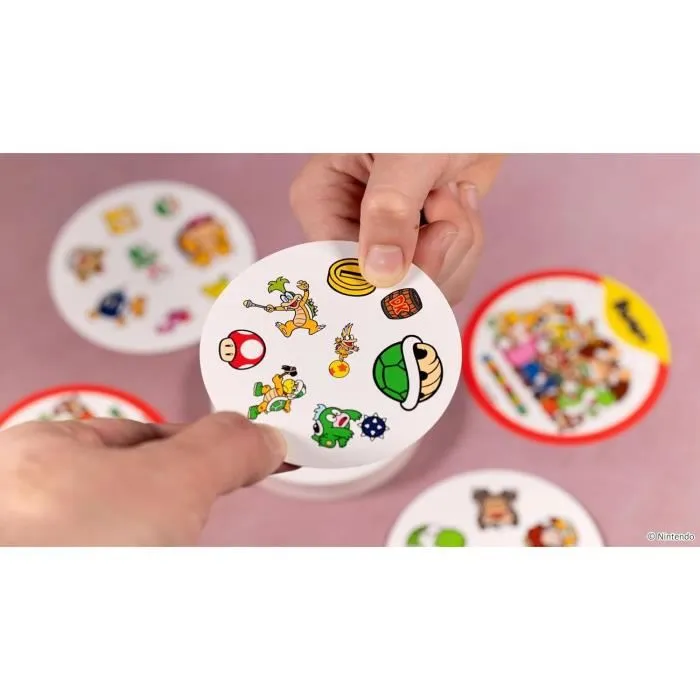 Nintendo Dobble - Jeu d'ambiance Super Mario pour 2 joueurs et plus - A partir de 6 ans - Multicolore