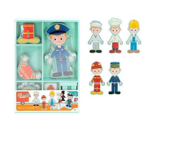 Woomax Puzzle magnétique en bois vêtements 26 pièces - Jeu éducatif pour enfants dès 3 ans Woomax Puzzle magnétique en bois vêtements 26 pièces - Jeu éducatif pour enfants dès 3 ans