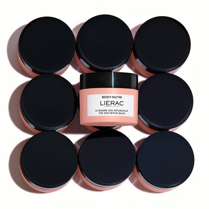Lierac BODY-NUTRI Baume Réparateur 30 ml - SOS Peau Sèche, Lèvres, Nez, Mains, Ongles - Karité et Huiles Végétales