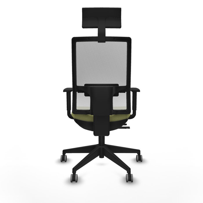 Piqueras y Crespo Chaise de Bureau Horna avec Appui-tête, Vert Olive et Blanc