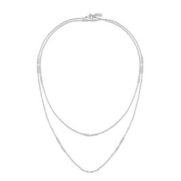 Boss Collier en Acier Inoxydable Gris 91 cm