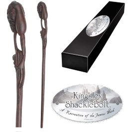 The Noble Collection Réplique de la baguette Kingsley Shacklebolt avec boîte de collection