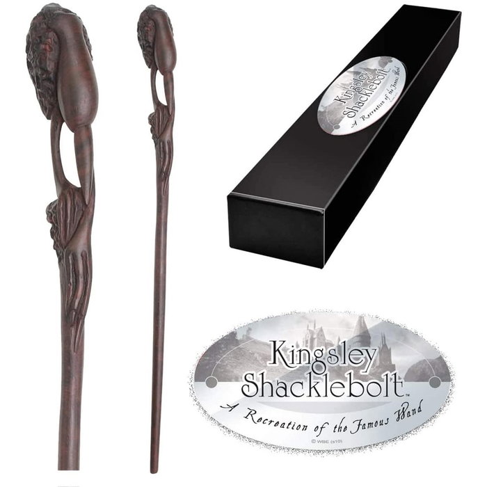 The Noble Collection Baguette de Kingsley Shacklebolt Peinte à la Main avec Boîte de Collection - Harry Potter The Noble Collection Baguette de Kingsley Shacklebolt Peinte à la Main avec Boîte de Collection - Harry Potter