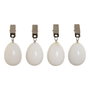 Home ESPRIT Pince pour nappe Blanc 3,5 x 3,5 x 5,5 cm