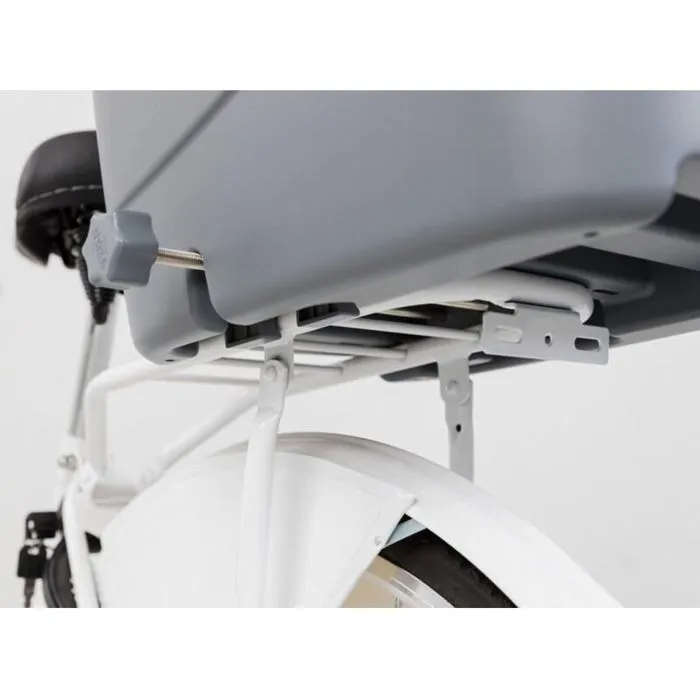 Trixie Panier pour porte-bagages vélo pour chien en plastique et métal - 36 x 47 x 46 cm - Gris - Transport extérieur pour petits chiens