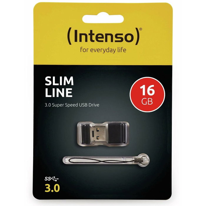 Clé USB INTENSO Slim Line 16 GB Noir