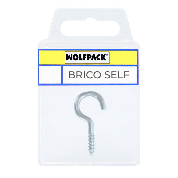 WOLFPACK LINEA PROFESIONAL Crochet Brico-self zingué 14 x 30 mm WOLFPACK LINEA PROFESIONAL Crochet Brico-self zingué 14 x 30 mm