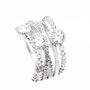 Diamonfire Anneau en Argent et Zirconia Taille 16,5