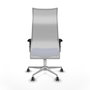 Piqueras y Crespo Chaise de Bureau Albacete Bleu clair et Blanc
