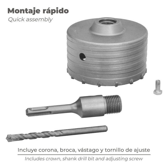 WOLFPACK LINEA PROFESIONAL Scie cloche SDS Béton 110 mm WOLFPACK LINEA PROFESIONAL Scie cloche SDS Béton 110 mm