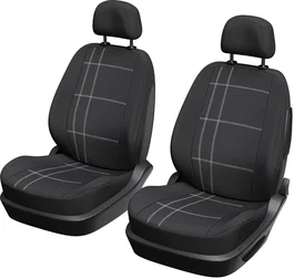 XLC Lot de 2 housses de siège auto avant - Noir - Compatible Airbags