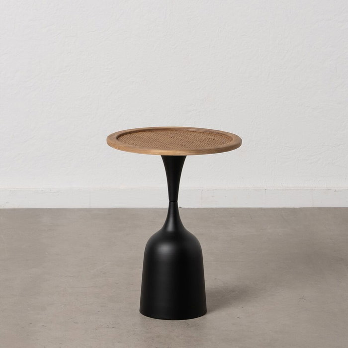 BigBuy Home Table d'appoint Noir Doré Fer 40 x 40 x 52 cm BigBuy Home Table d'appoint Noir Doré Fer 40 x 40 x 52 cm