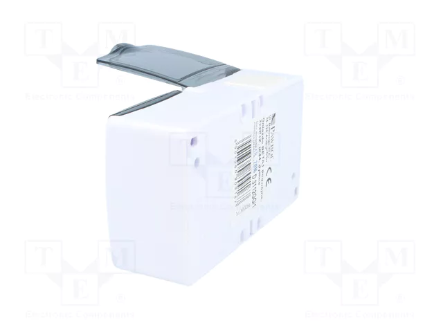 PAWBOL Socle d'alimentation AC 2P+PE 16A IP44 Blanc