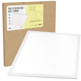 BX3 LIGHT - Panneau LED Superslim Modulaire 600x600 mm 36W Blanc Neutre 4000K BX3-PANMB59559536W-W, pour Plafond Démontable