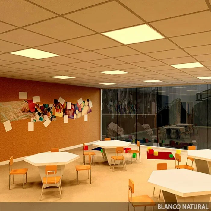 BX3 LIGHT - Panneau LED Superslim Modulaire 600x600 mm 36W Blanc Neutre 4000K BX3-PANMB59559536W-W, pour Plafond Démontable