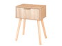 GIFTDECOR Mesita Auxiliar 1 Cajon Natural
