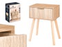 GIFTDECOR Mesita Auxiliar 1 Cajon Natural