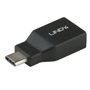 Lindy Adaptateur USB 3.1 Type-C mâle vers USB Type-A femelle noir