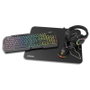 Krom Kit Gaming Kenta 4 en 1 RGB Clavier Souris Casque Tapis de Souris USB PC - 7200 DPI, Membrane, Son Stéréo
