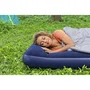 Bestway Matelas gonflable de camping 1 place, 185 x 76 x 22 cm avec pompe à pied intégrée et oreiller