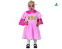 Déguisement Princesse Rose Clair pour Bébé Fille 0-6 Mois - Ensemble 2 Pièces avec Accessoire Tête pour Carnaval et Fêtes