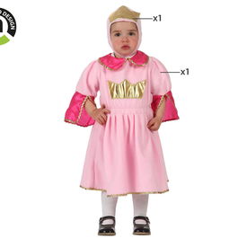 Déguisement de princesse en rose clair pour bébé fille 0-6 mois - Costume de fête 2 pièces avec ornements et filigranes en polyester