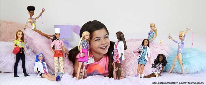 Mattel - Muñeca Barbie Yo Quiero Ser - Poupée Barbie Je Veux Être - Modèles Surtidos - Variété aléatoire - Produit en espagnol/portugais Mattel - Muñeca Barbie Yo Quiero Ser - Poupée Barbie Je Veux Être - Modèles Surtidos - Variété aléatoire - Produit en espagnol/portugais