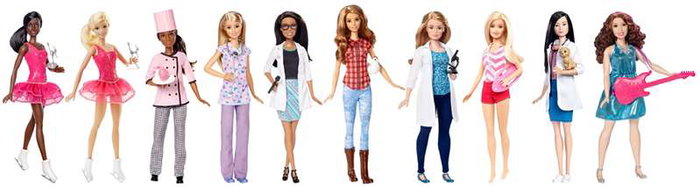 Mattel - Muñeca Barbie Yo Quiero Ser - Poupée Barbie Je Veux Être - Modèles Surtidos - Variété aléatoire - Produit en espagnol/portugais Mattel - Muñeca Barbie Yo Quiero Ser - Poupée Barbie Je Veux Être - Modèles Surtidos - Variété aléatoire - Produit en espagnol/portugais