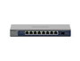 Netgear GS108X - Commutateur réseau 8 ports Gigabit Ethernet + 1 port SFP+ 10G, métal, sans ventilateur, installation murale ou bureau