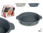 Kinvara Moule Silicone Rond avec Poignées Assortis 30 x 26 cm, 4.5 cm de Haut, Gris Clair/Foncé (Set de 12)