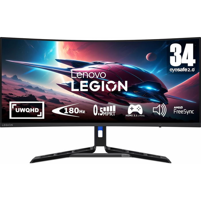 Lenovo R34w-30 / 67C7GACBEU Écran PC incurvé 34" UltraWide WQHD 144Hz HDR400 FreeSync Premium Noir