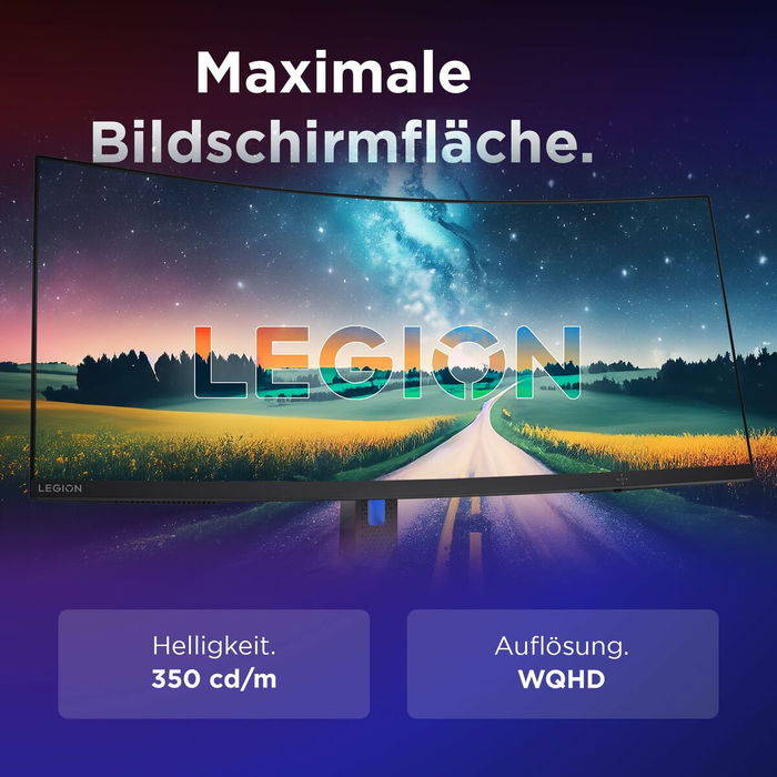 Lenovo R34w-30 / 67C7GACBEU Écran PC incurvé 34" UltraWide WQHD 144Hz HDR400 FreeSync Premium Noir