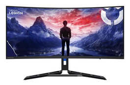 Lenovo - Écran Courbe Gaming 34" (86.4cm) Ultra-Large WQHD 3440x1440, 180 Hz, 0.5 ms MPRT, 1500R, Haut-Parleurs, HDMI/DisplayPort