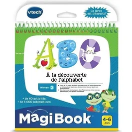 VTECH Magibook - Livre éducatif interactif ABC à la découverte de l'alphabet - Niveau 2 - 32 pages - Pour enfants de 4 à 6 ans