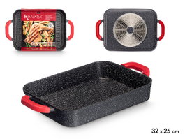 Kinvara Asador Hondo en Aluminium Moulé 32x25 cm pour Induction (Set de 6)