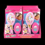 Diset Secret Shimmerizer - Cepillo secret Shimmerizer - Cepillo à paillettes et accessoires pour cheveux avec miroir compact et élastiques - Dès 6 mois