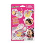 Diset Secret Shimmerizer - Cepillo secret Shimmerizer - Cepillo à paillettes et accessoires pour cheveux avec miroir compact et élastiques - Dès 6 mois